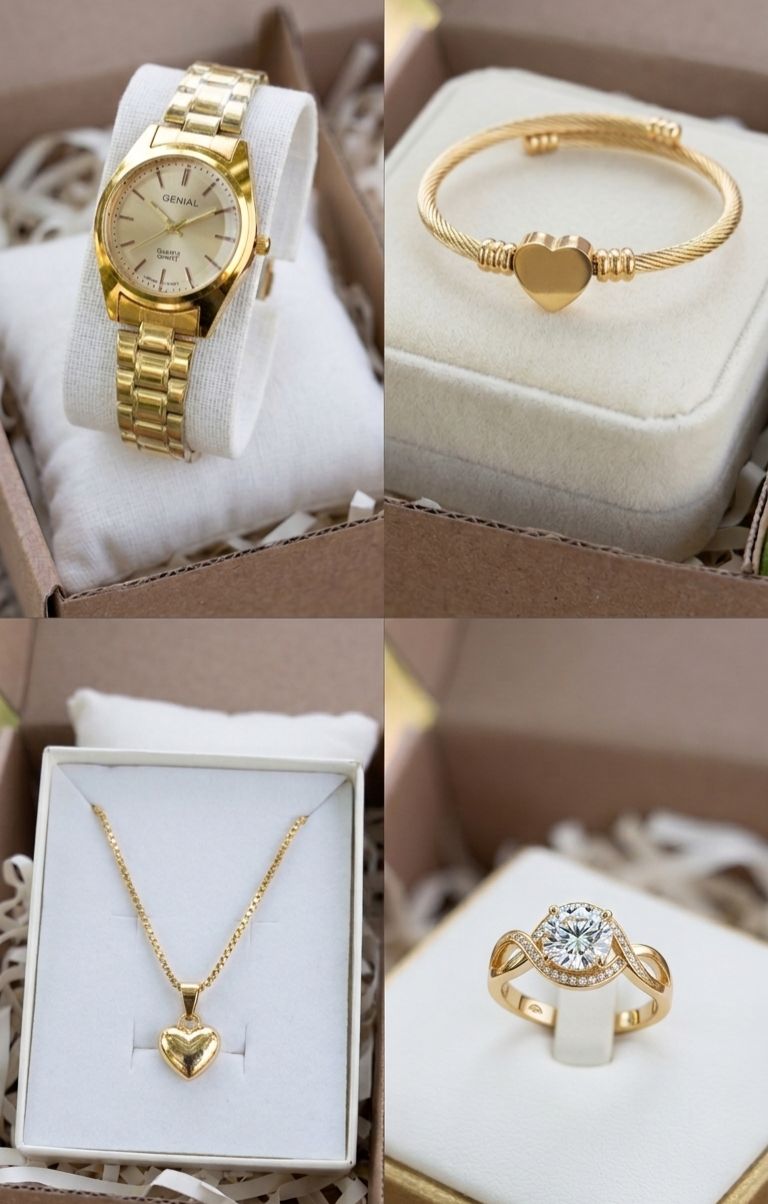 KIT 4 EN 1 DAMA GOLD